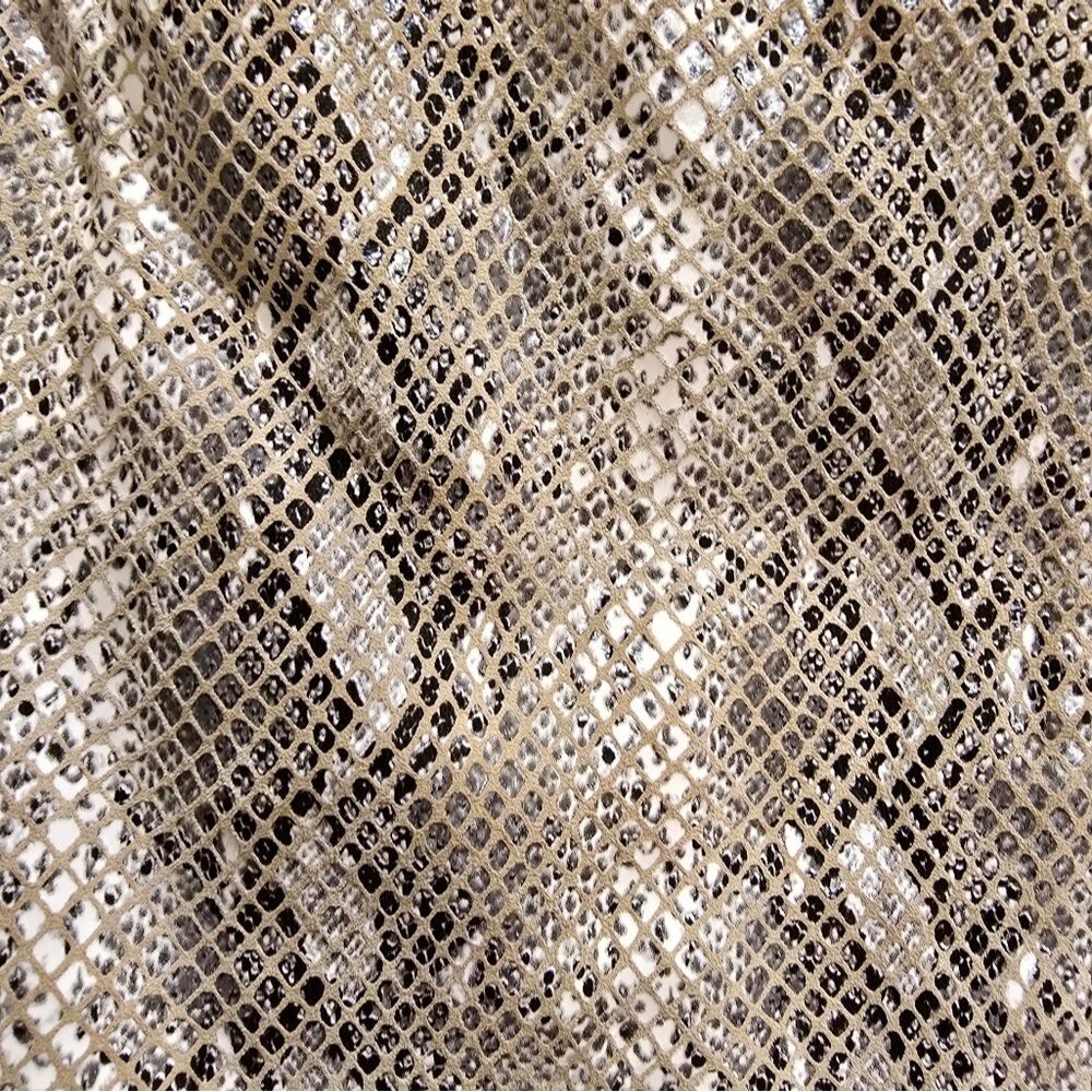 L'agence Python Leather Biker Jacket (Fieldstone)… - image 7